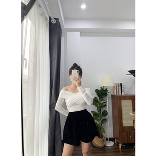 áo trễ vai chéo ngực