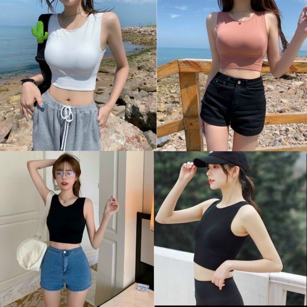 Áo bra gym dáng ba lỗ xinh mặc cá tính năng động p