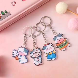 Móc khoá bò sữa đáng yêu