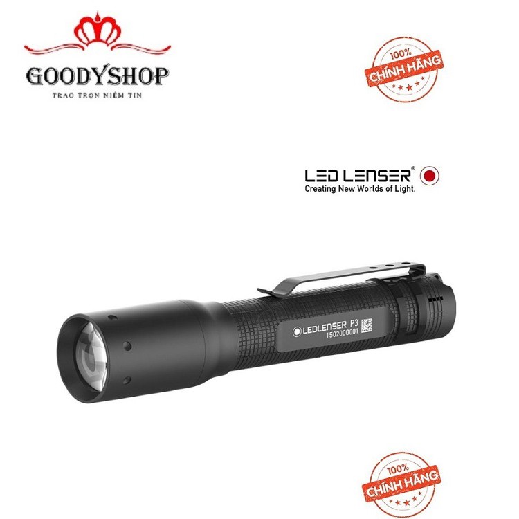 [Đèn pin cầm tay – gài áo LED-LENSER P3]-GOODYSHOP