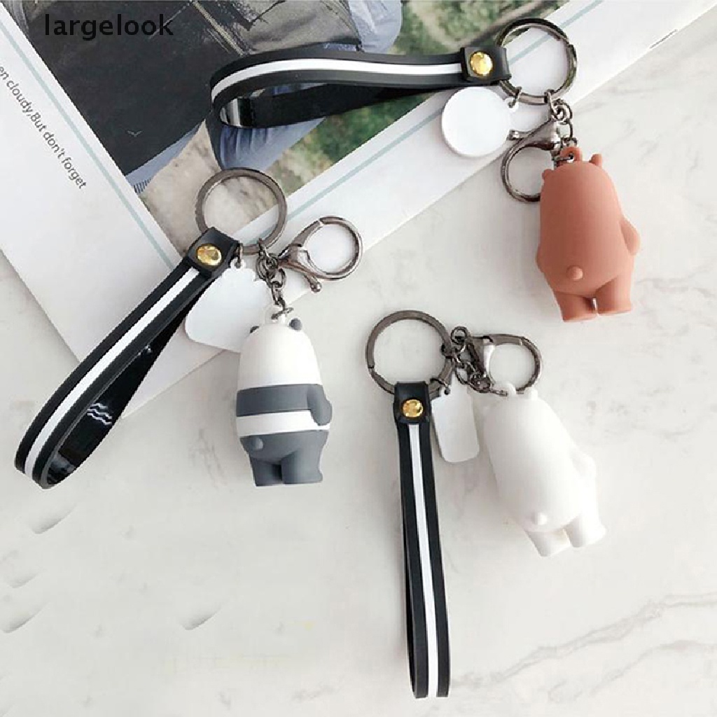 Móc khóa mặt hình gấu We Bare Bears thích hợp sưu tầm