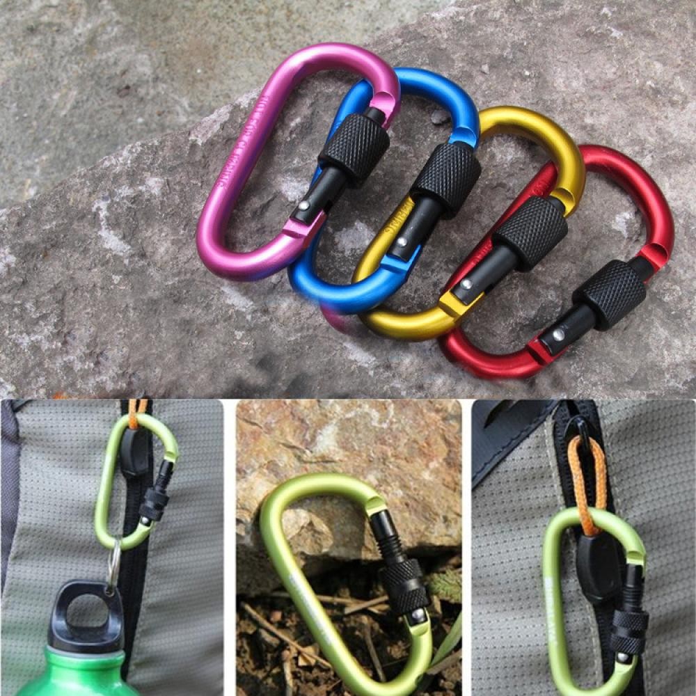 Móc khóa carabiner chữ D dùng ngoài trời