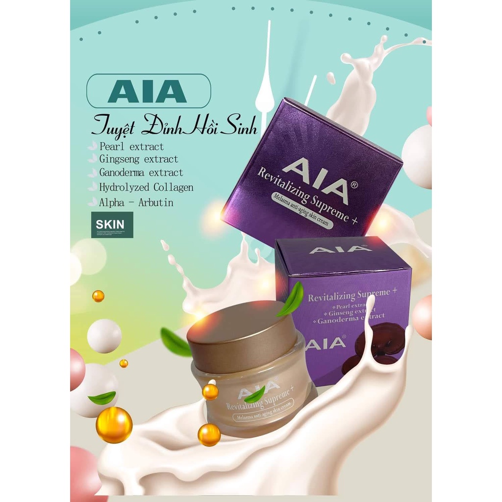 TUYỆT ĐỈNH HỒI SINH Kem Nám Giúp Ngừa Lão Hóa Da AIA 10G