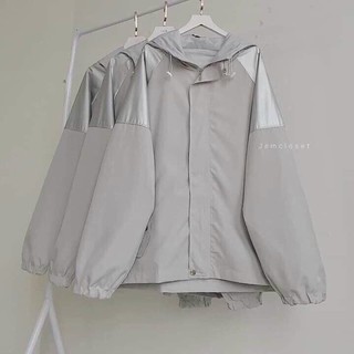 Jacket dù phản quang / Áo khoác dù phản quang