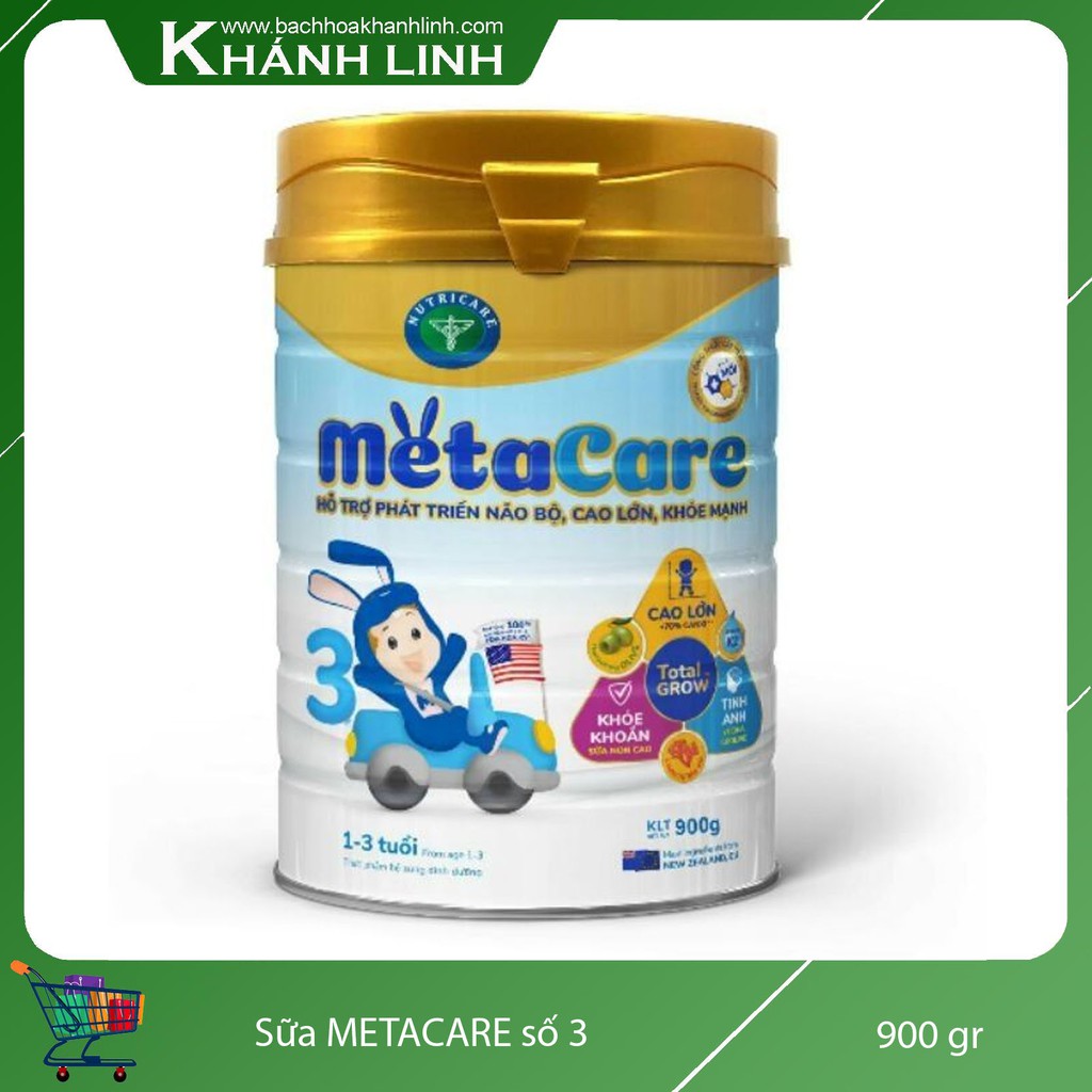 [MUA 4 LON CÓ QUÀ] Sữa Metacare số 3 900g