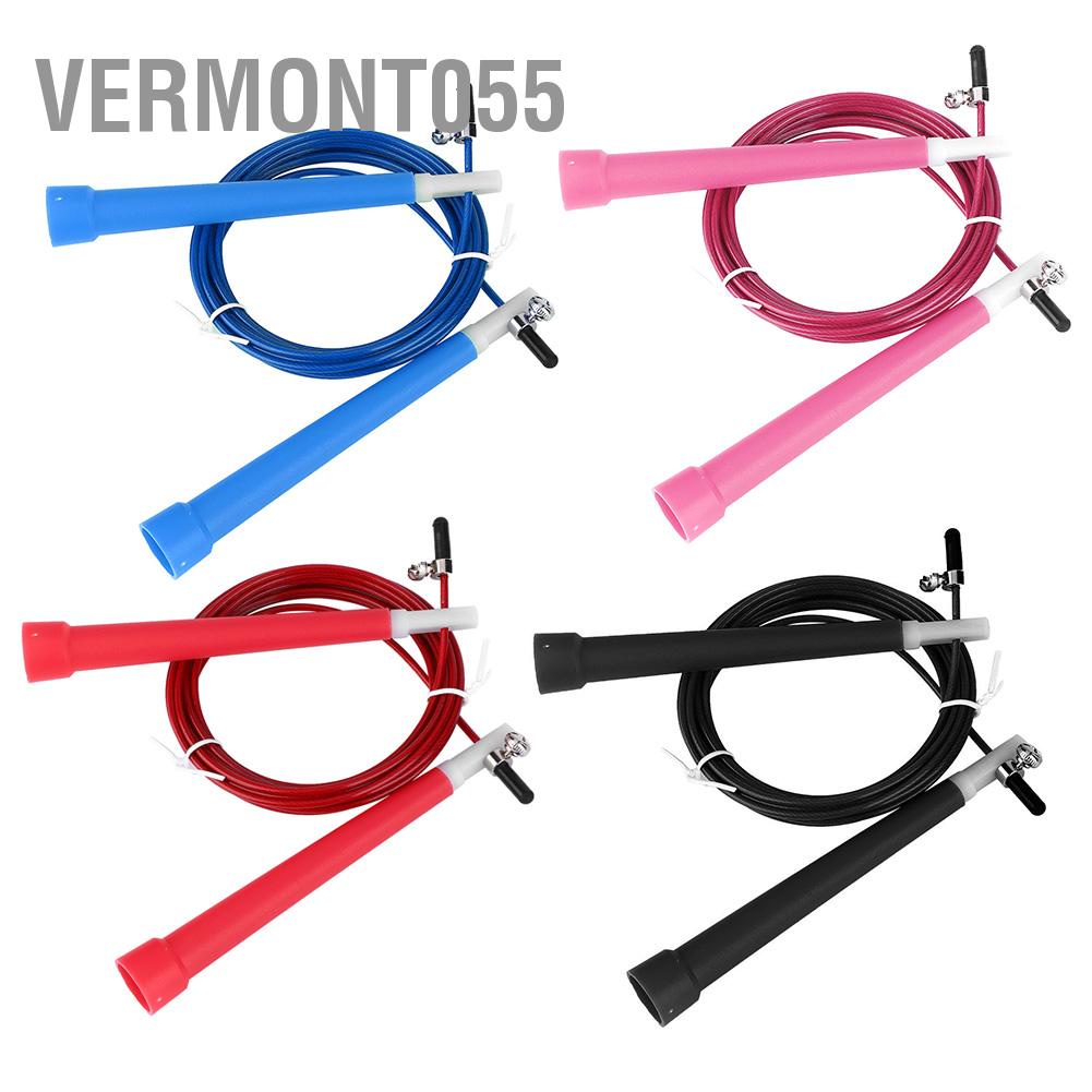 Có thể bán buôn Dây thép có thể điều chỉnh bền bỉ Skipping Jumping Rope cho bài tập rèn luyện thể dục Vermont055 Hàng giao ngay