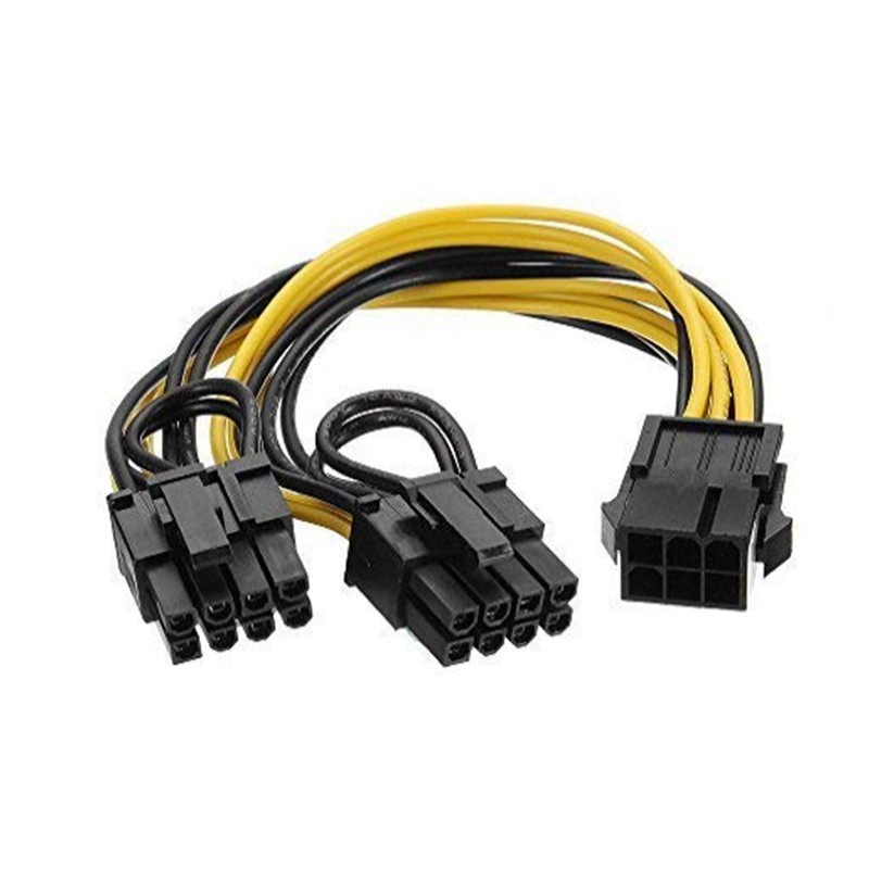 Cáp chia nguồn VGA 6pin ra 2x8Pin (6+2) cấp nguồn cho card VGA-C15