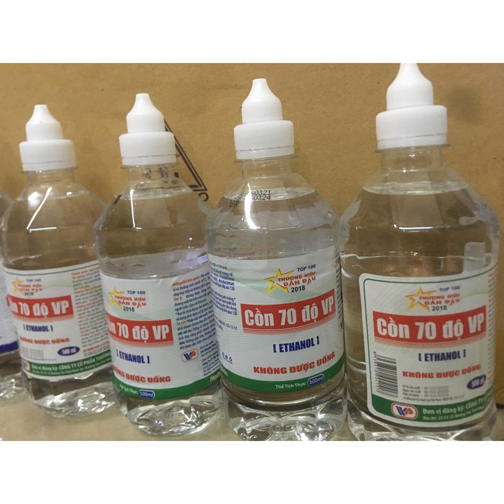 Cồn Y Tế 70 độ-90 độ Chai 500ml (VĨNH PHÚC)