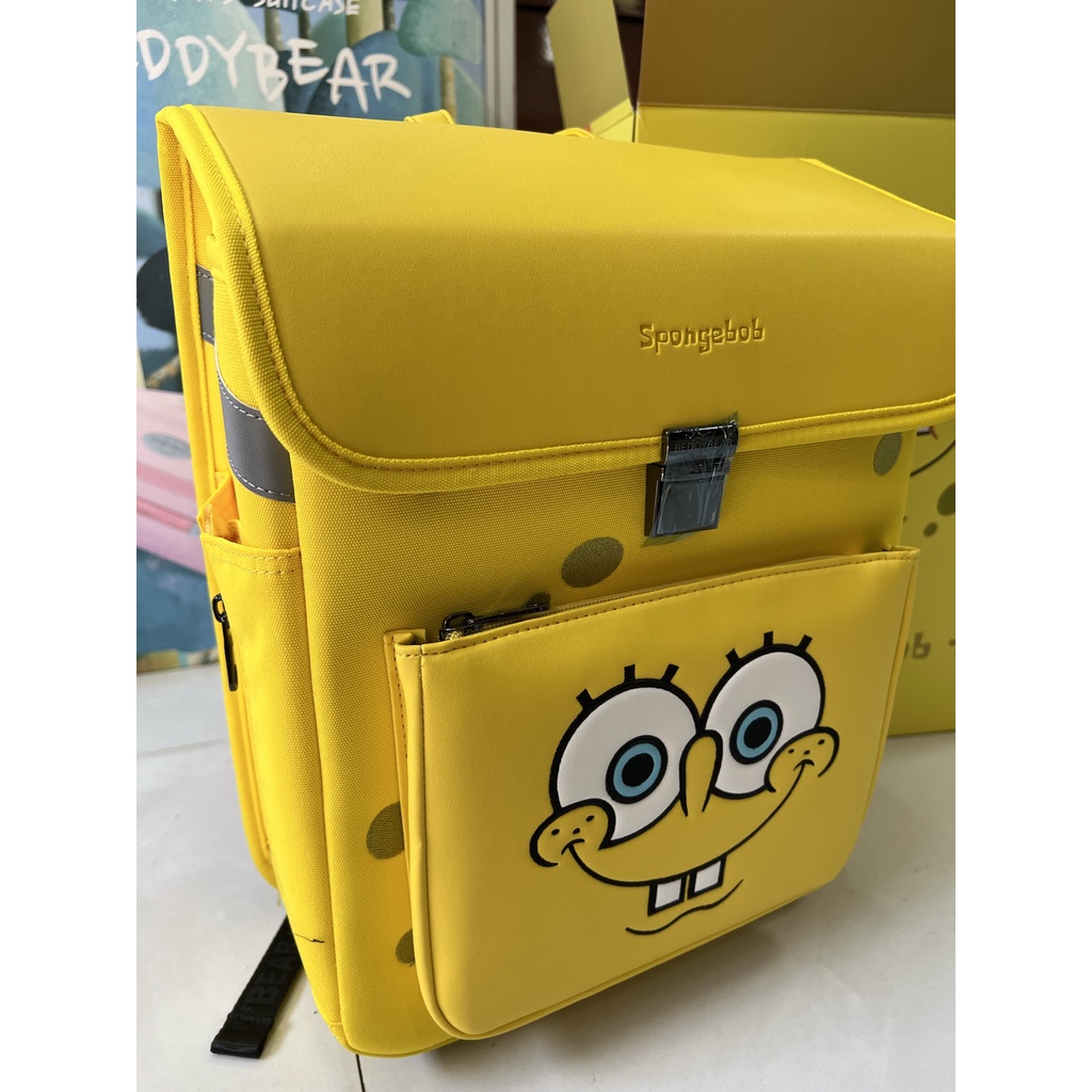 Balo Beddybear Royal Spongebob Vàng dành cho Bé Cấp 1 từ 06 tuổi trở lên -GZ-VANG. Kích thước 29 x 37 x 17 cm Chính hãng