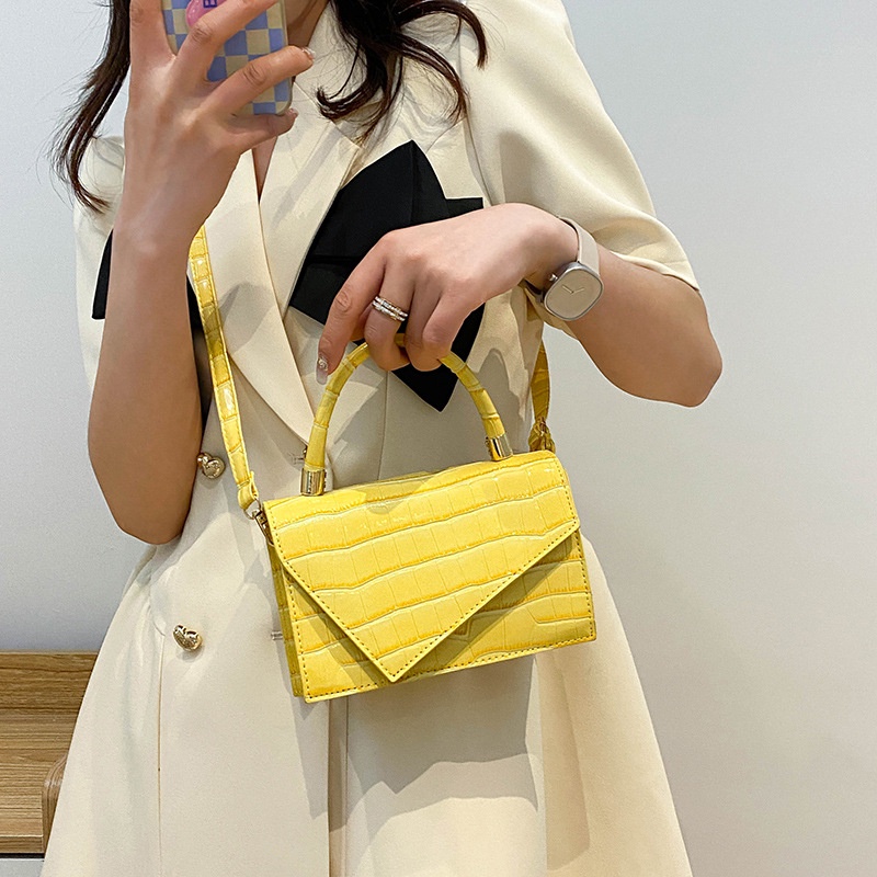 IELGY Túi Đeo Vai Hình Vuông Cỡ Nhỏ Họa Tiết Vân Đá Thời Trang Cho Nữ