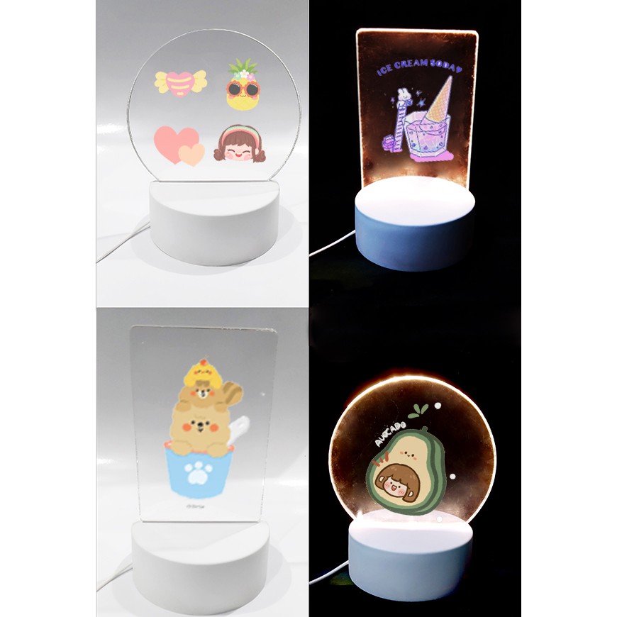 Đèn Led 3D hoppang roro jump DLI34 Đèn Ngủ 3D Sáng Tạo cute dễ thương