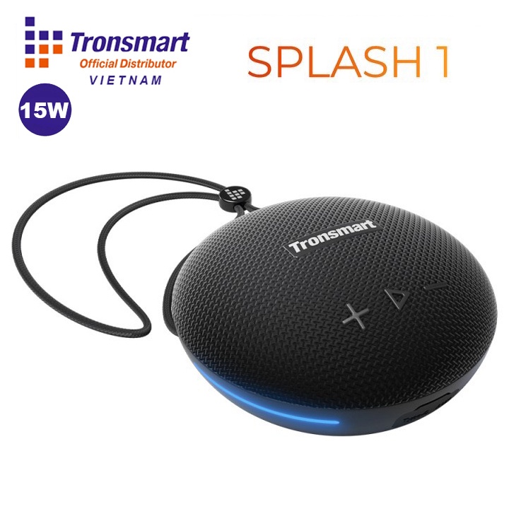 Loa Bluetooth 5.0 Tronsmart Splash 1 Tích Hợp Đèn LED Chống Nước IPX7 Công Suất 15W Công Nghệ Âm thanh SoundPulse TWS