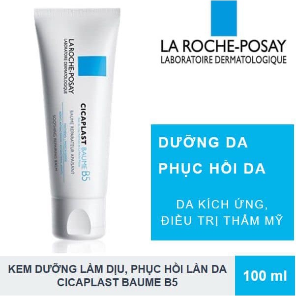 Kem liền sẹo thâm,sẹo mụn, mụn viêm, tái tạo da La Roche Posay Cicaplast Balm B5