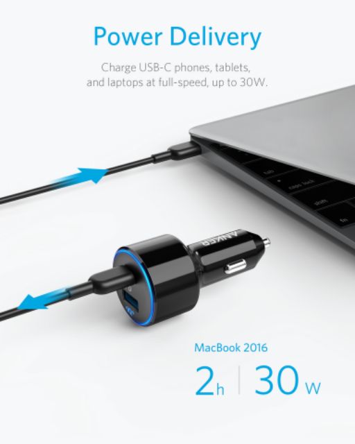 Sạc ô tô Anker PowerDrive Speed+ 2 A2229 49,5W/ A2732 35W/ A2227 42W