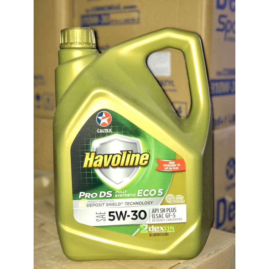 Nhớt động cơ xe ô tô máy xăng -Havoline® ProDS Fully Synthetic ECO 5 SAE 5W-30/4L
