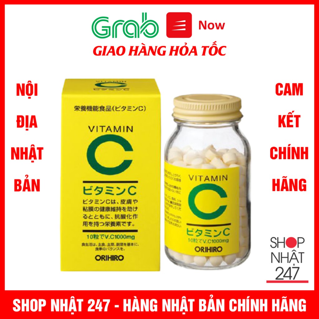 Viên uống bổ sung Vitamin C Orihiro 300 viên nội địa Nhật Bản