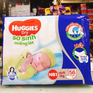 MIẾNG LÓT SƠ SINH HUGGIES NB1 56 MIẾNG