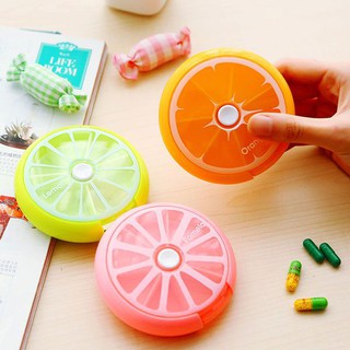 Hộp chia thuốc 7 ngày mẫu lát cam độc đáo tiện lợi