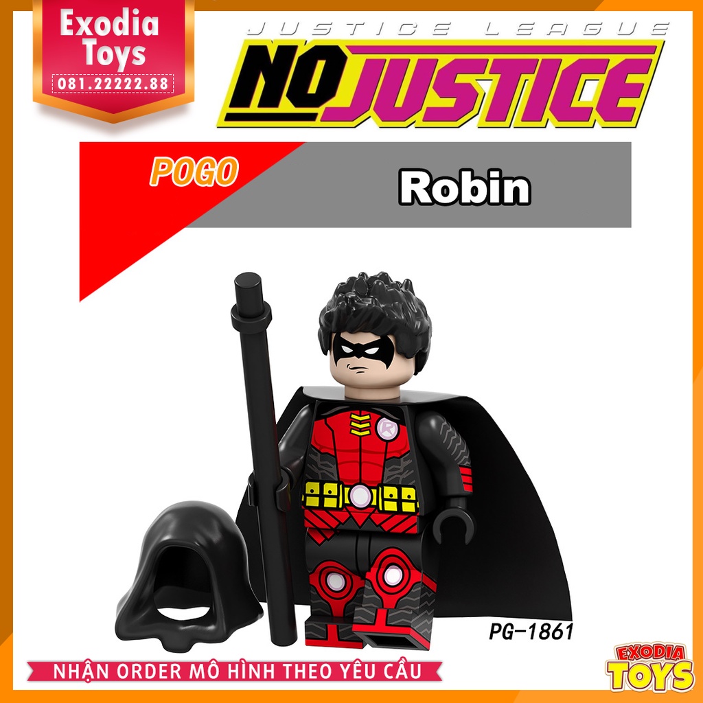 Xếp hình Minifigure DC Comics Siêu anh hùng trong sự kiện No Justice - Đồ Chơi Lắp Ghép Sáng Tạo - POGO PG8211