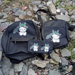 SET BALO VẢI 3 MÓN MÈO DÙ CUTE