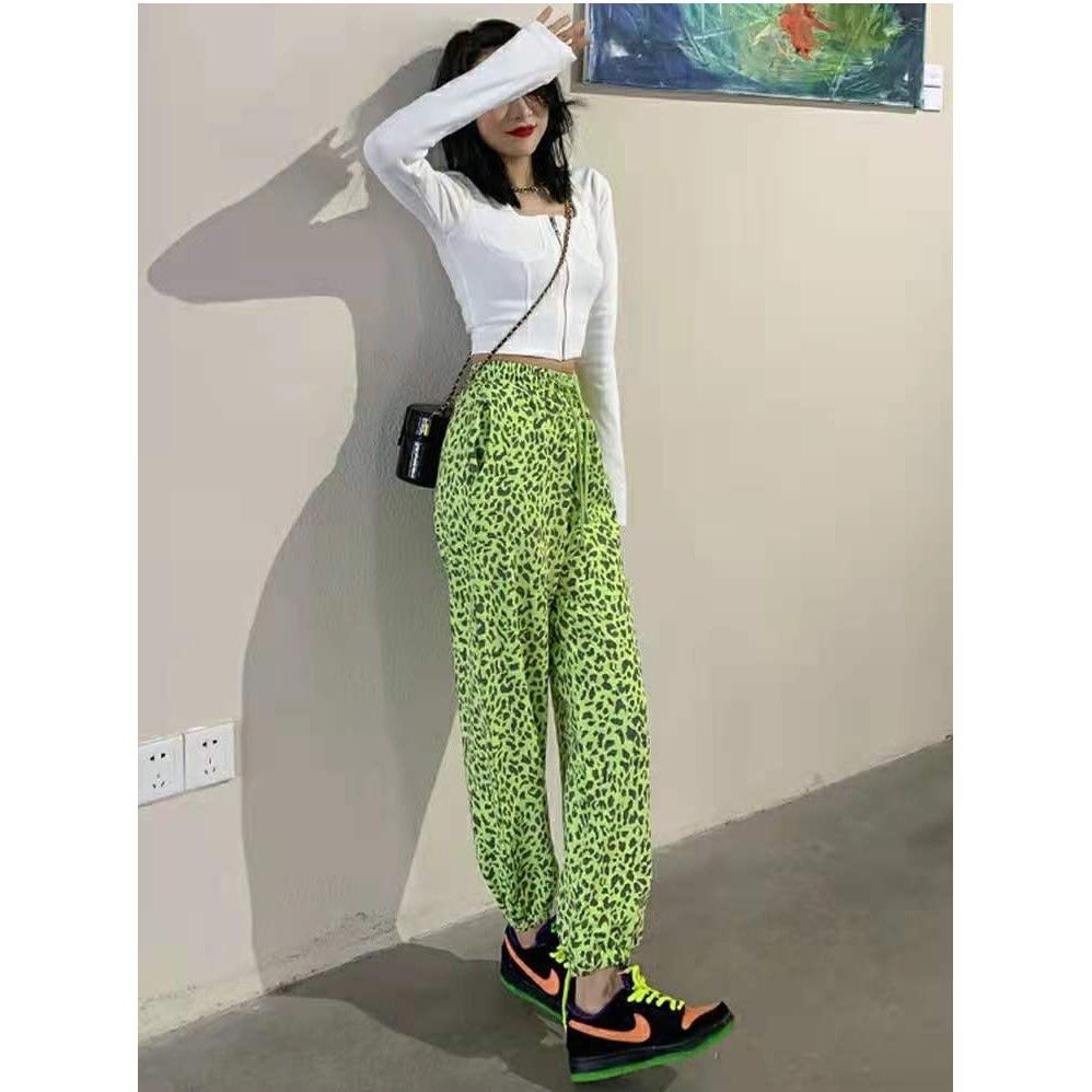 Jiashucheng Quần Dài Ống Rộng Lưng Cao Phong Cách Hàn Quốc Thời Trang Cho Nữ