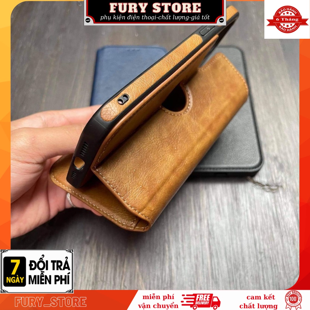 Bao da iphone nắp gập  tích hợp ví , ngăn đựng thẻ . x series /11 serries/12serries/13 series .