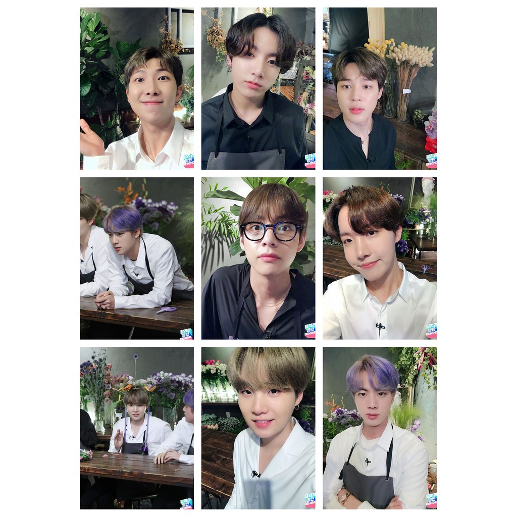 Lomo card 27 ảnh BTS - Run BTS! 2020 hậu trường cut