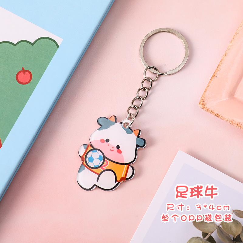 [Có sẵn] Móc khoá Bò dễ thương mẫu mã mới với chất liệu cứng cáp phù hợp với mọi lứa tuổi