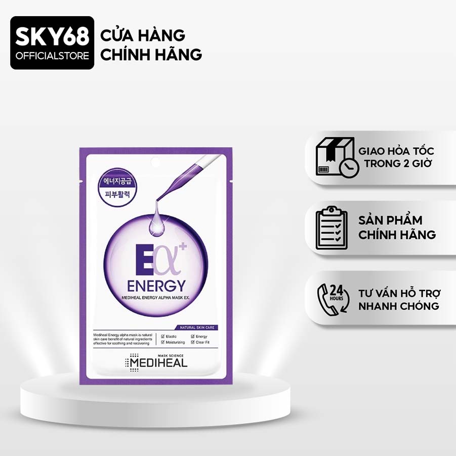 Mặt Nạ Giúp Ngăn Ngừa Lão Hóa Mediheal Energy Alpha Mask Ex 23ml
