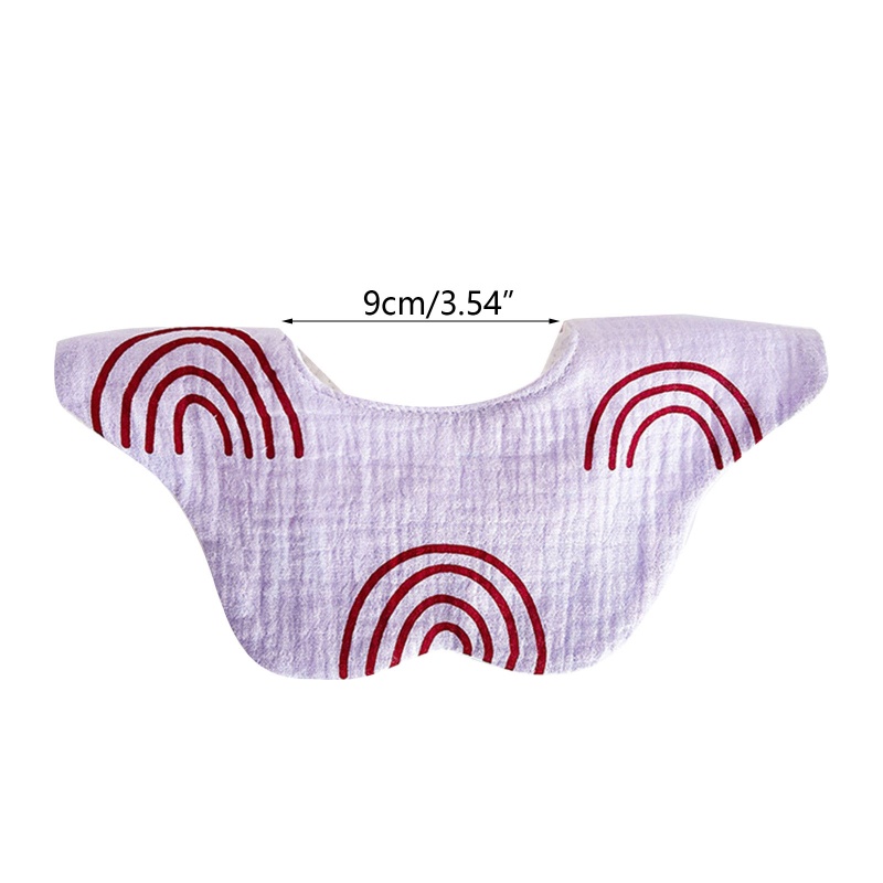 Yếm Ăn Cotton Thoáng Khí Thoải Mái In Họa Tiết Hoạt Hình Xinh Xắn Dành Cho Các Bé