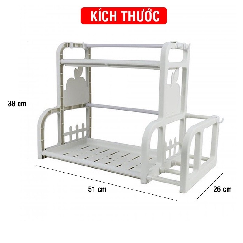 Kệ Để Gia Vị Nhà Bếp 2 Tầng Chữ H
