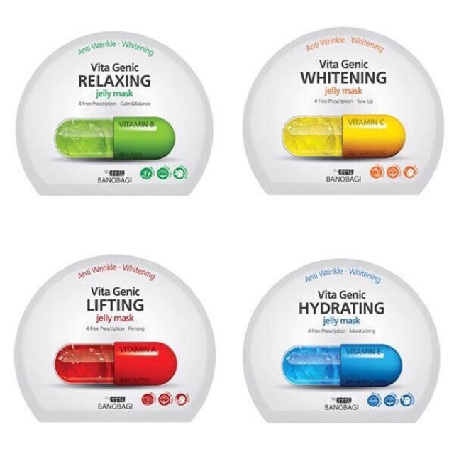 Mặt nạ trắng da dưỡng ẩm chống lão hoá vita genic banobagi hàn quốc