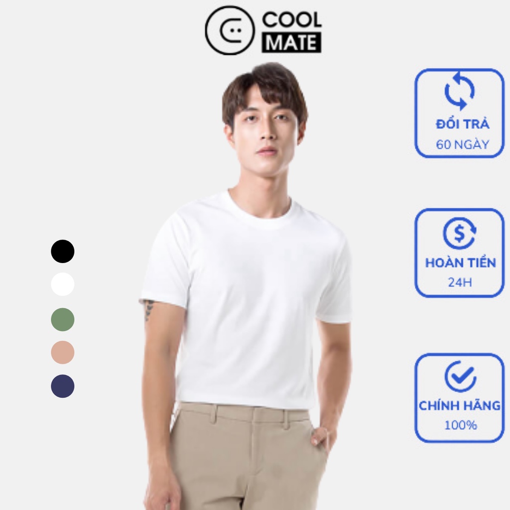 Áo thun nam 100% Cotton Coolmate Basics | BigBuy360 - bigbuy360.vn