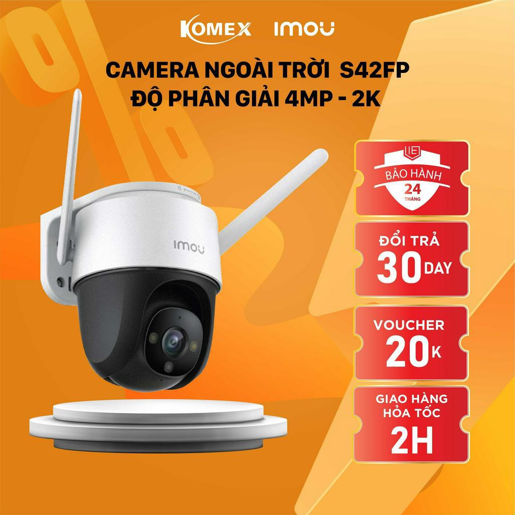 Camera imou wifi S22FP/S42FP có màu ban đêm tích hợp còi báo hú đèn cảnh báo và đàm thoại 2 chiều - komex