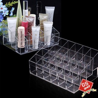 Khay Đựng Son 24 ô trong suốt Meca (Bán Giá Sỉ)