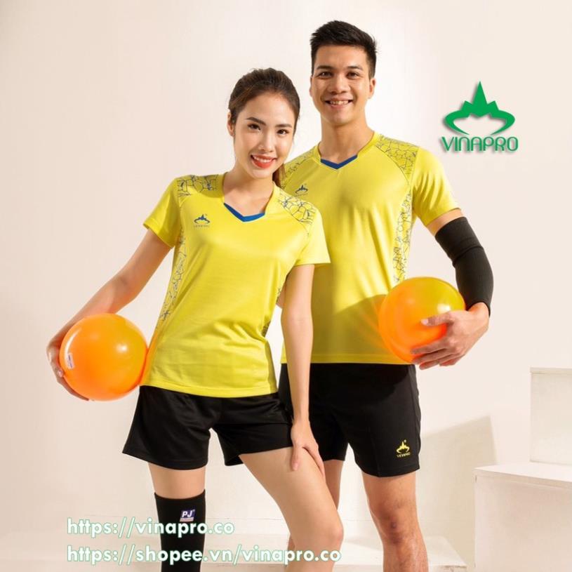 Bộ quần áo bóng đá quần áo cầu lông áo bóng chuyền nữ Vinapro B02 chất liệu thun mè kiểu cao cấp