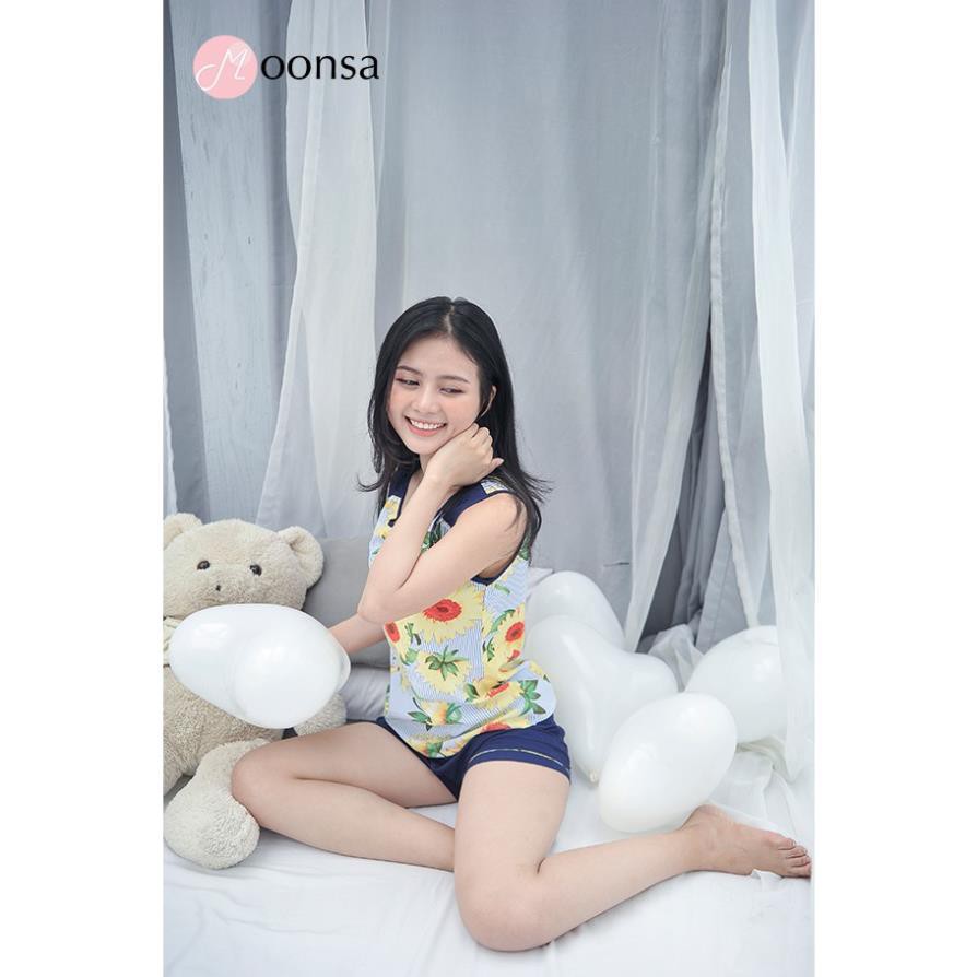 [Mã WARN30 hoàn 15% xu đơn 150k] Bộ đồ ngủ nữ mặc nhà Hướng Dương Kiêu Sa | BigBuy360 - bigbuy360.vn