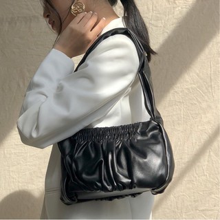 (Ảnh thật) Túi kẹp nách chữ nhật da nhún - Ruched shoulder bag túi xách nữ