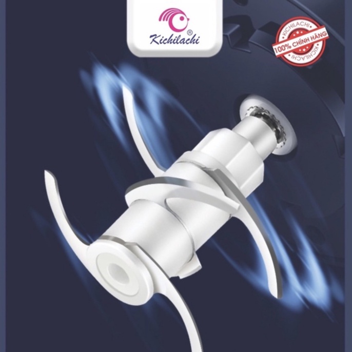 Máy xay ăn dặm đa năng KICHILACHI cho bé, bảo hành chính hãng 12 tháng, cốc xay dung tích 300ml và lưỡi dao inox 304 sắc