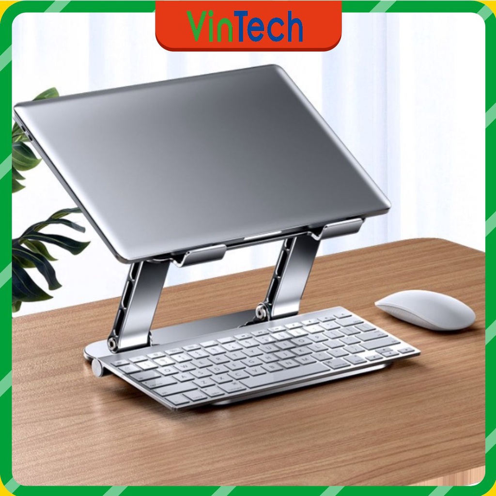 Giá đỡ laptop tablet bằng nhôm kiêm đế tản nhiệt LS515 nâng Macbook Laptop điều chỉnh góc nghiêng độ cao