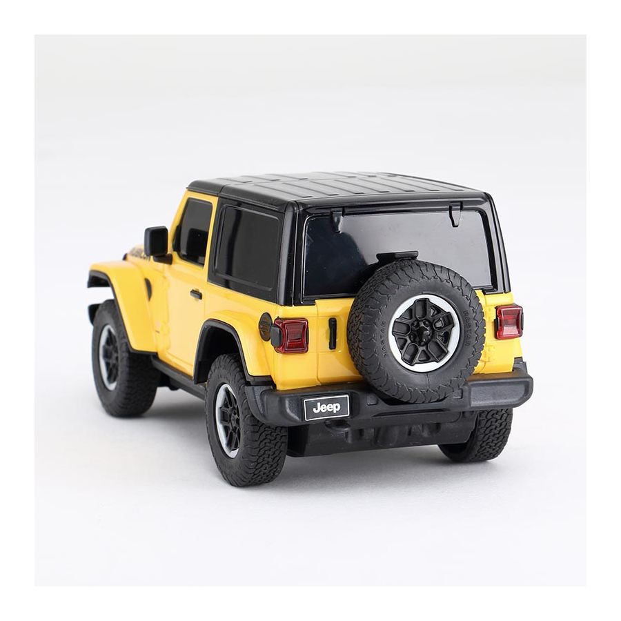 Đồ chơi xe hơi điều khiển từ xa Rastar - Xe điều khiển 1:24 Jeep Wrangler JL_màu Vàng  - Mã:R79500/YEL