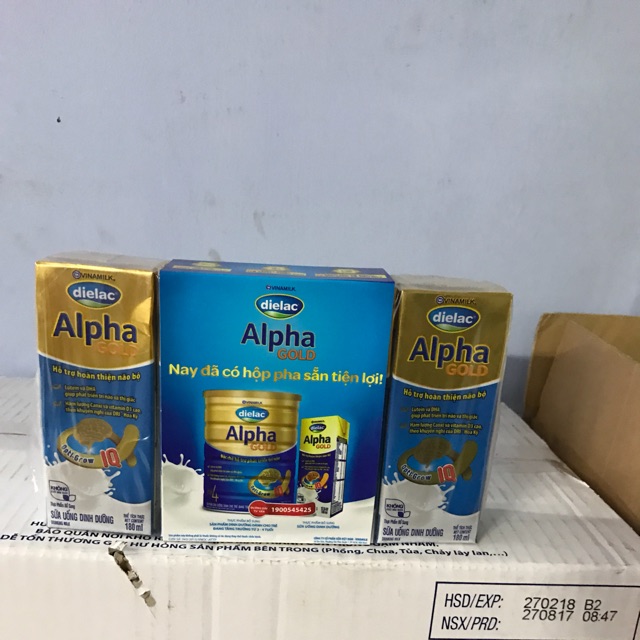 Dielac Alpha gold 180 ml Date tháng 10/2021