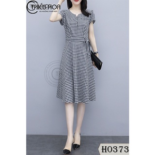 Đầm Kate nữ dài trung niên thoáng mát, lịch sự Thiều Hoa H0373