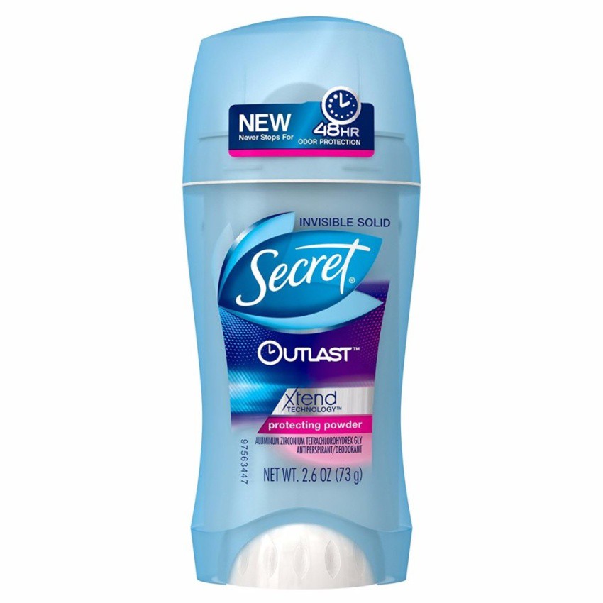 Lăn khử mùi nữ dạng sáp Secret Outlast Protecting Powder Scent Women's Invisible Solid 73g (Mỹ)