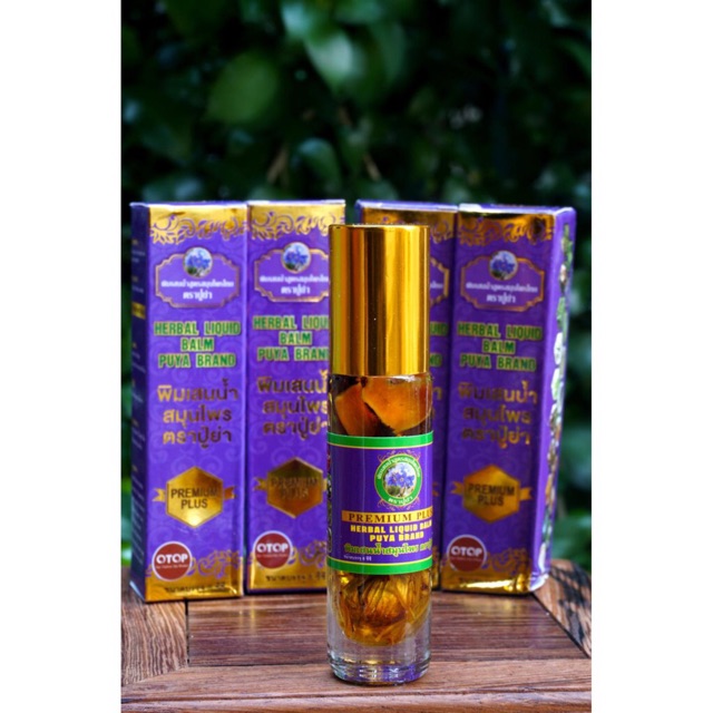 Dầu Gió 19 Loại Thảo Dược Thái 8ml Herbal Liquid Balm Puya Brand