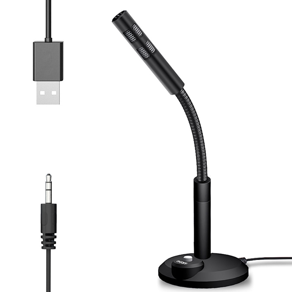 Micrô ngưng tụ có dây 3.5mm / USB cho Máy tính PC Máy tính để bàn Máy tính xách tay Máy tính xách tay Máy tính xách tay Ghi âm Trò chơi Podcasting Micrô