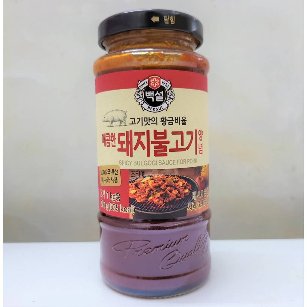 [Lọ 290g – BULGOGI HEO ] XỐT ƯỚP THỊT Beksul [Korea] CJ FOODS Spicy Bulgogi Sauce for Pork