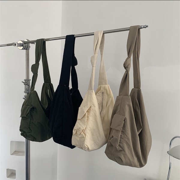Túi Xách Canvas Cỡ Lớn Màu Trơn Phong Cách Hàn Quốc Thời Trang Cho Nữ