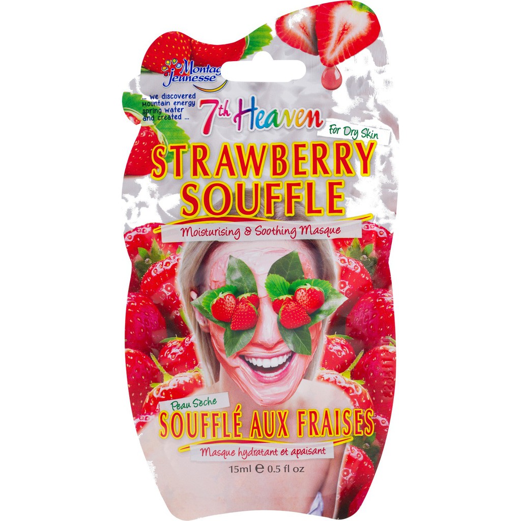 Mặt nạ dâu tây Montagne Jeunesse 7th Heaven Mask Strawberry Souffle 15ml