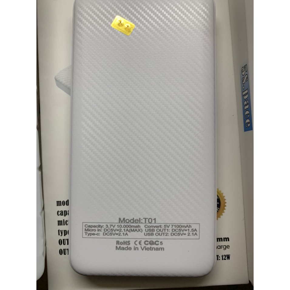 Sạc dự phòng 5S Pace 5000mah-20000mah việt nam, bảo hành 12 tháng